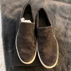 Suede Slip-On Sneakers | Grey | Vince